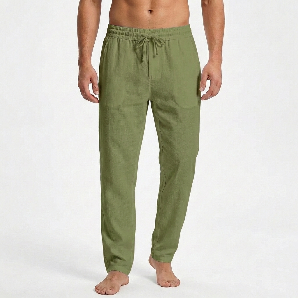 Mateo | Pantalón Recto con Cordón Casual Hombre