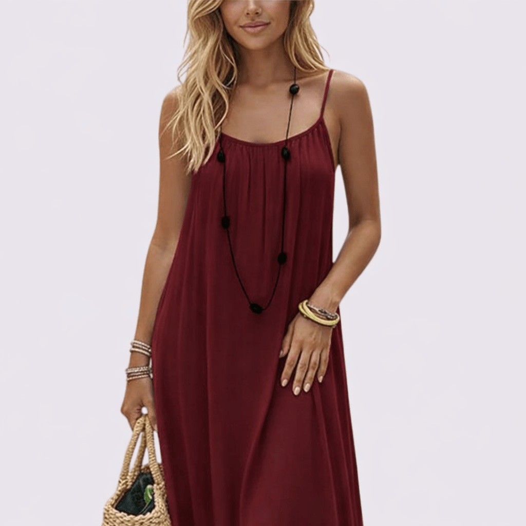 Vestido Norys— ligero, favorecedor y de espalda ajustable