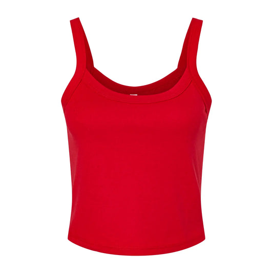 Micro Rib Spaghetti Strap Tank de mujer