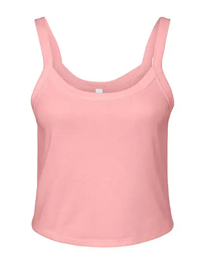 Micro Rib Spaghetti Strap Tank de mujer