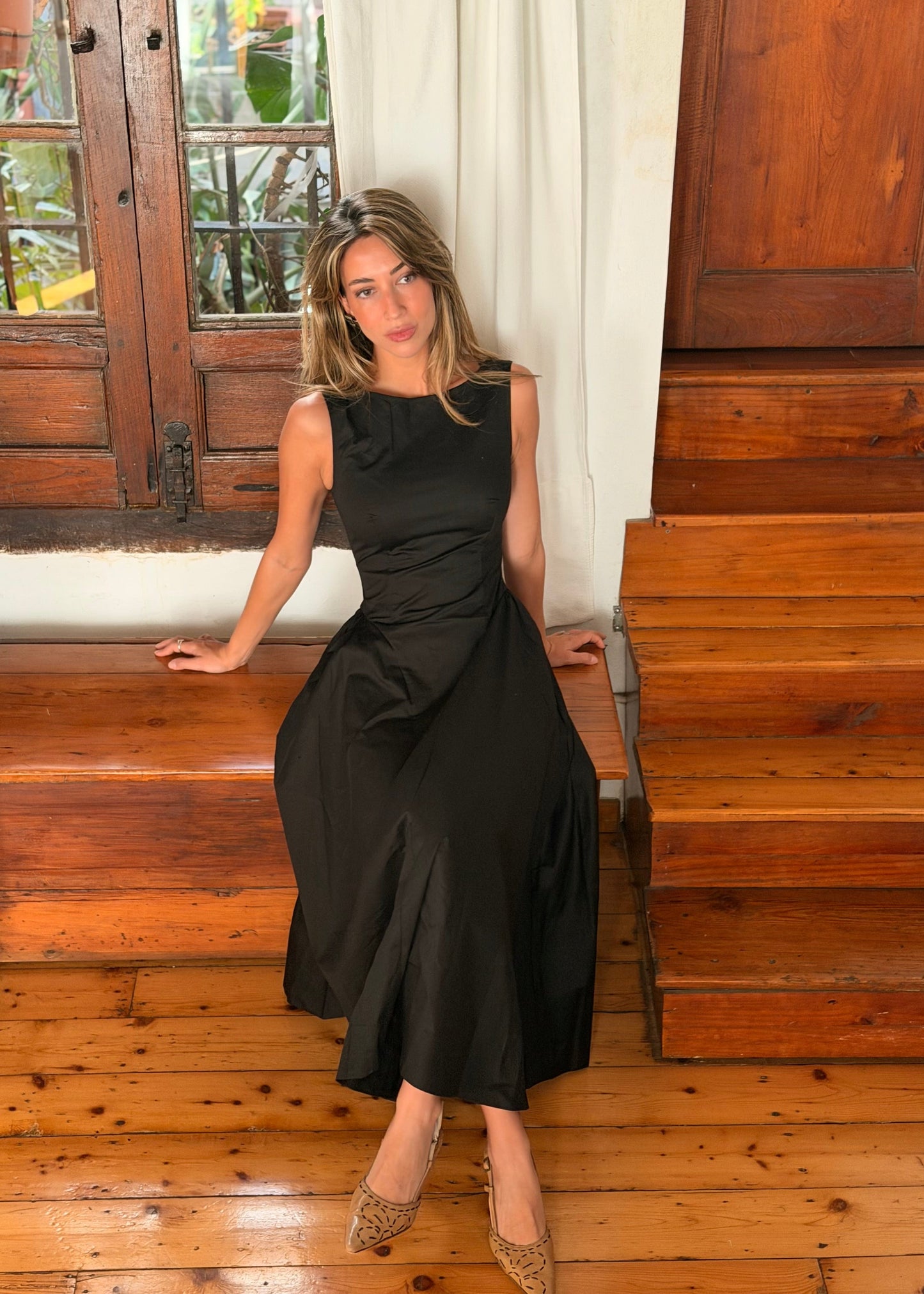 Jacqueline vestido- Negro