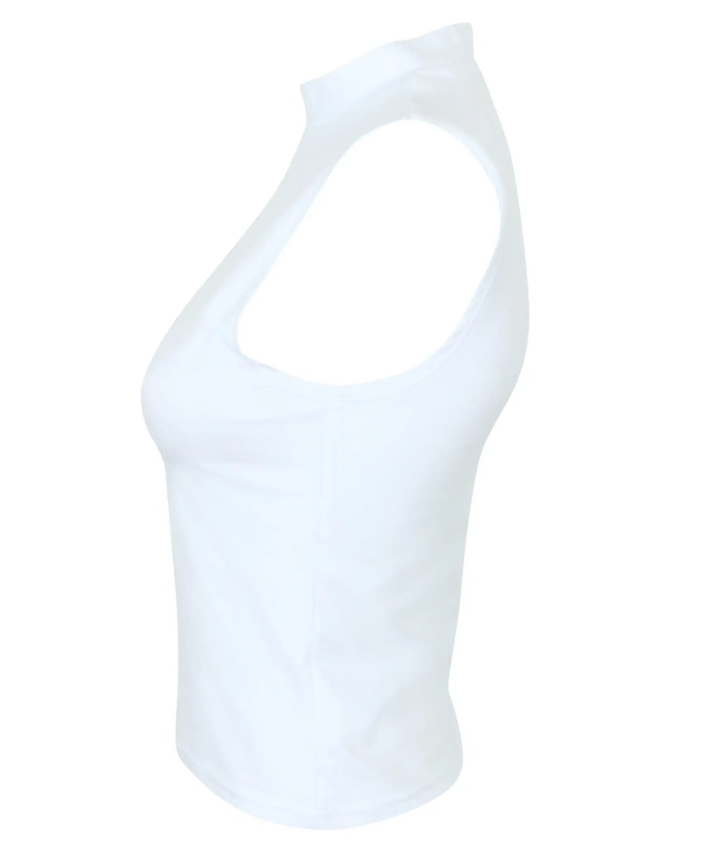 Chaleco de mujer High Neck Crop
