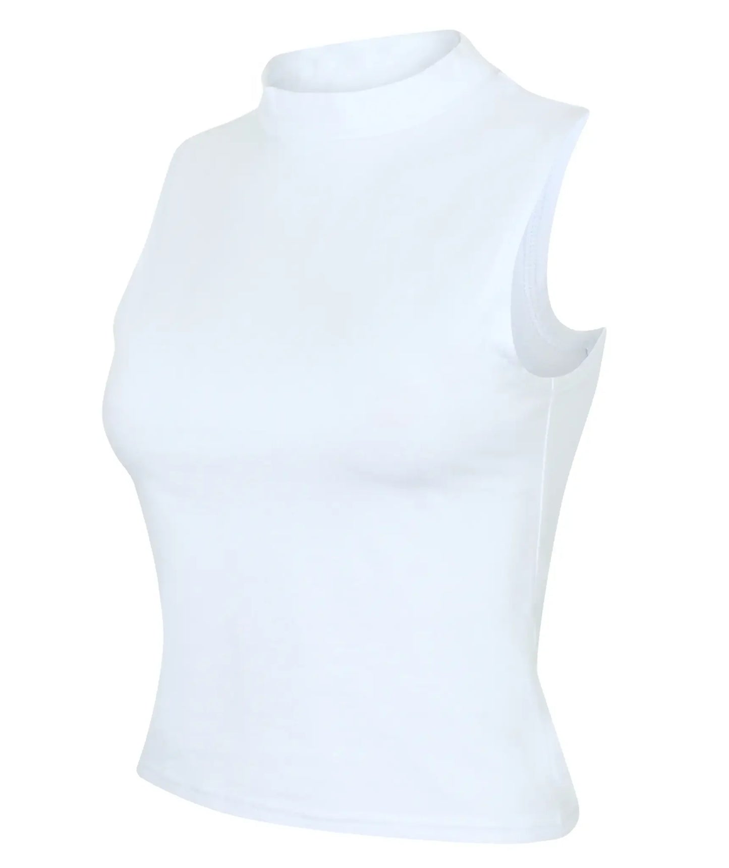 Chaleco de mujer High Neck Crop