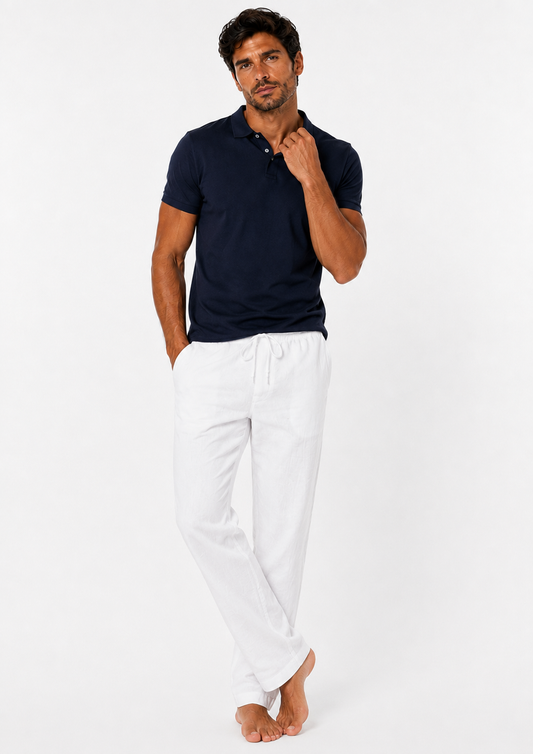 Mateo | Pantalón Recto con Cordón Casual Hombre