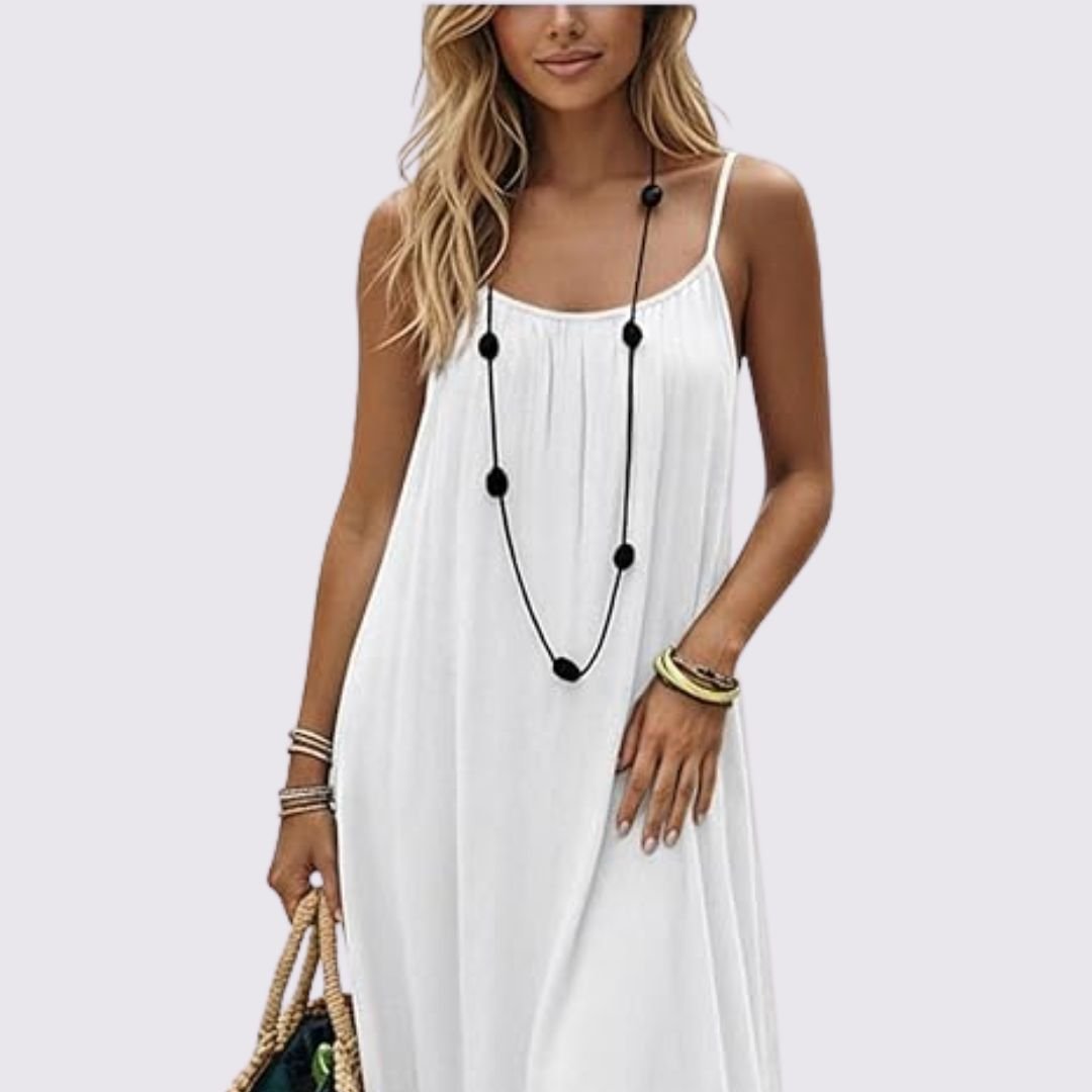 Vestido Norys— ligero, favorecedor y de espalda ajustable