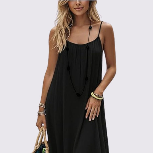 Vestido Norys— ligero, favorecedor y de espalda ajustable