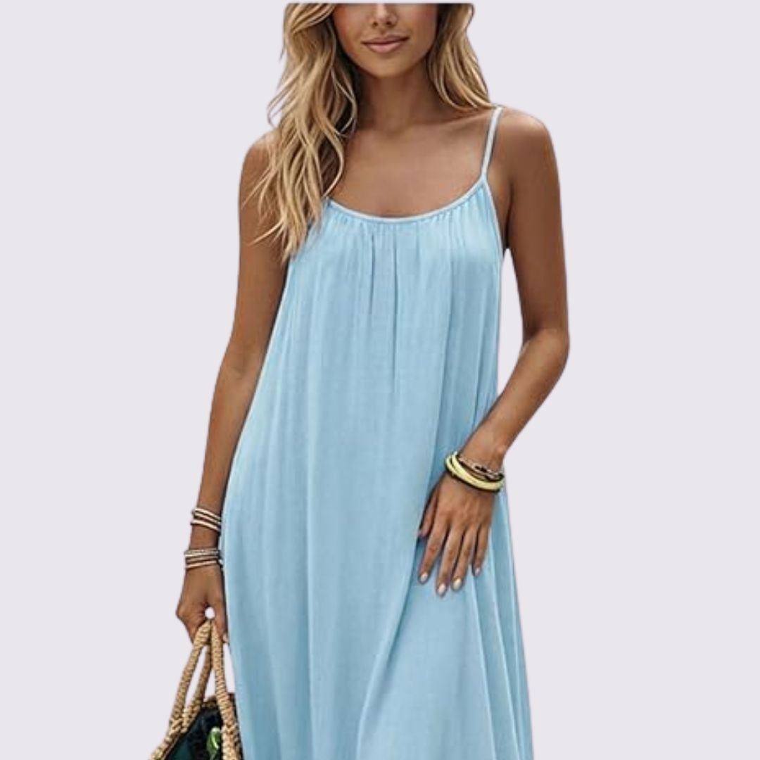 Vestido Norys— ligero, favorecedor y de espalda ajustable