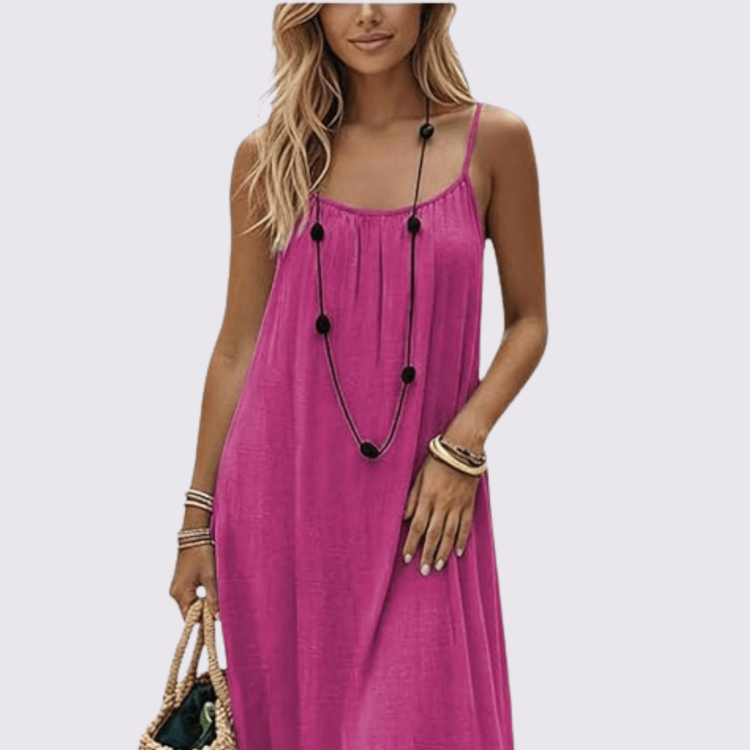 Vestido Norys— ligero, favorecedor y de espalda ajustable
