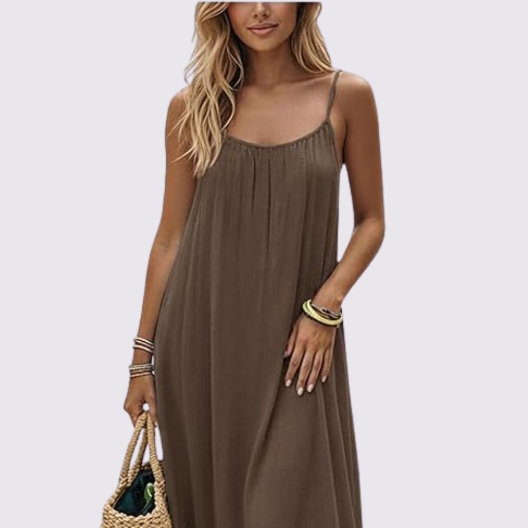 Vestido Norys— ligero, favorecedor y de espalda ajustable