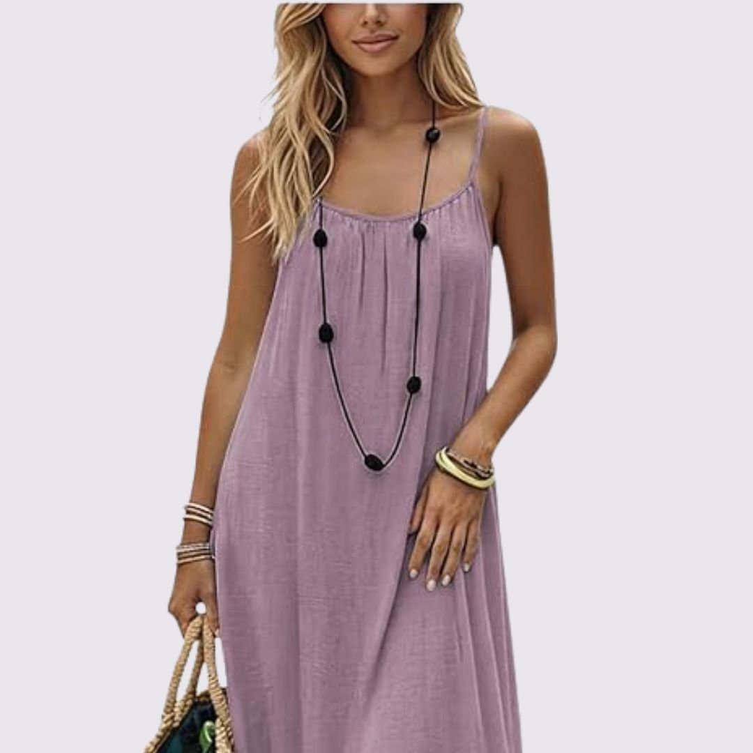 Vestido Norys— ligero, favorecedor y de espalda ajustable
