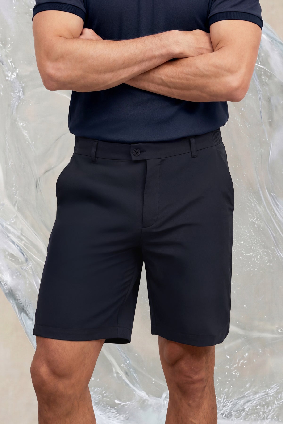 Bermuda hombre azul marino ICE